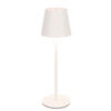 STOLNÍ LAMPA NA BATERIE  - bílá, Konvenční, kov (11/36,5cm) - Novel
