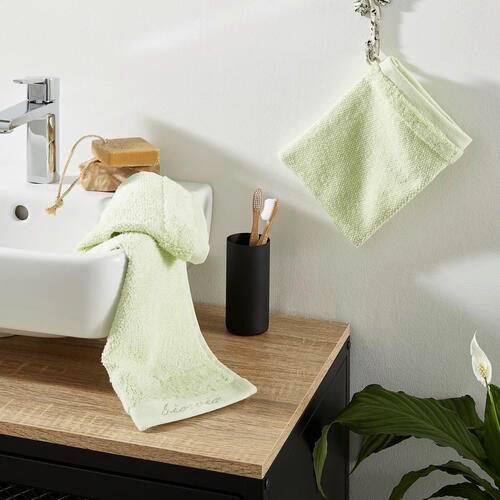 WASCHLAPPEN BONITA Hellgrün 4-teilig  - Hellgrün, Natur, Textil (16/21cm) - Bio:Vio