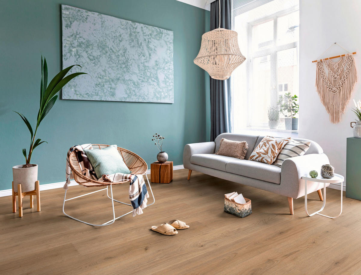 LAMINATBODEN Superior Advanced  - Eichefarben, KONVENTIONELL, Holz (138.0/19.3/0.8cm)