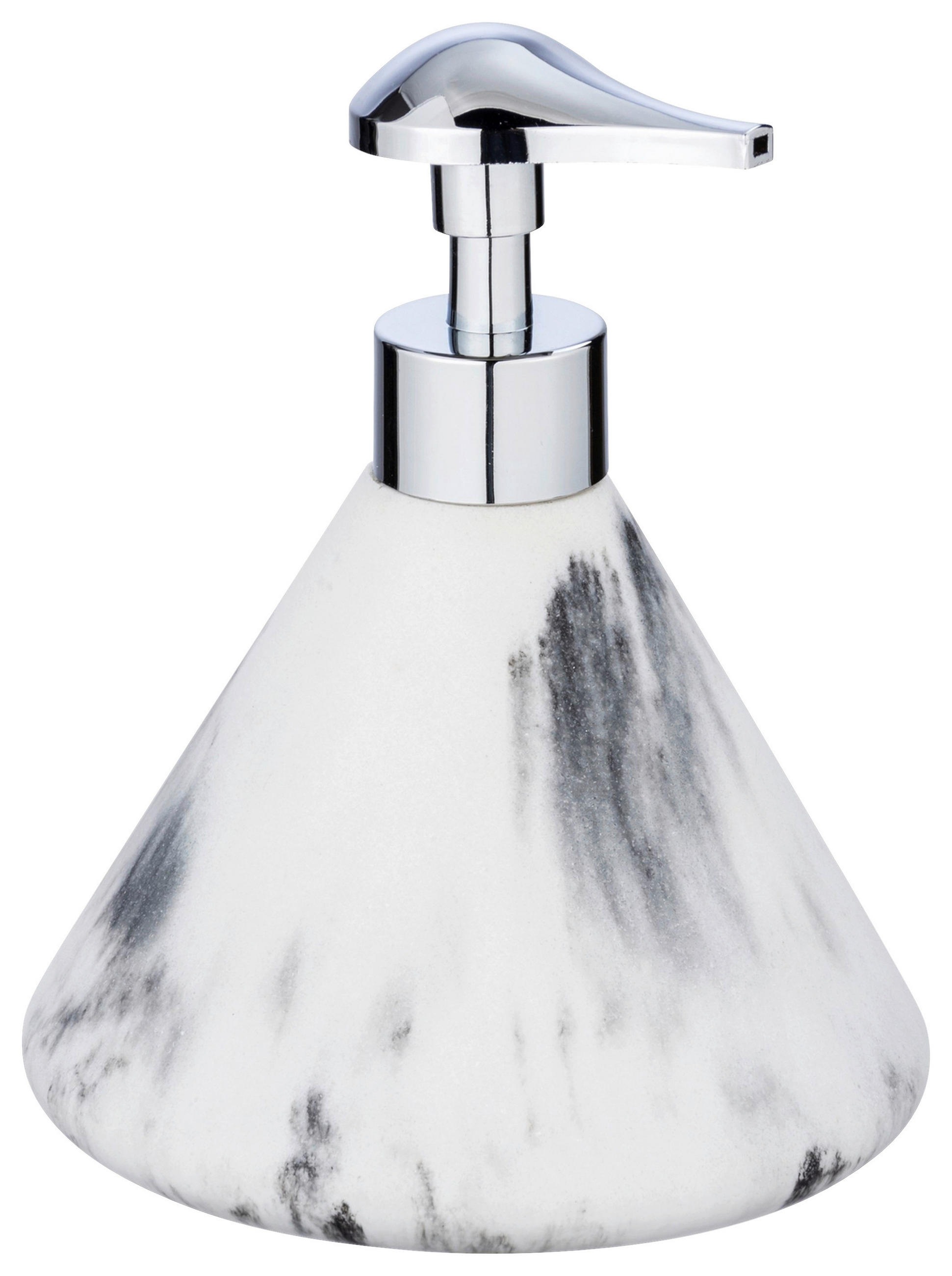 SZAPPANADAGOLÓ műanyag, kerámia  - krómszínű/fehér, Konventionell, műanyag/kerámia (13,1/16/13,1cm) - Wenko