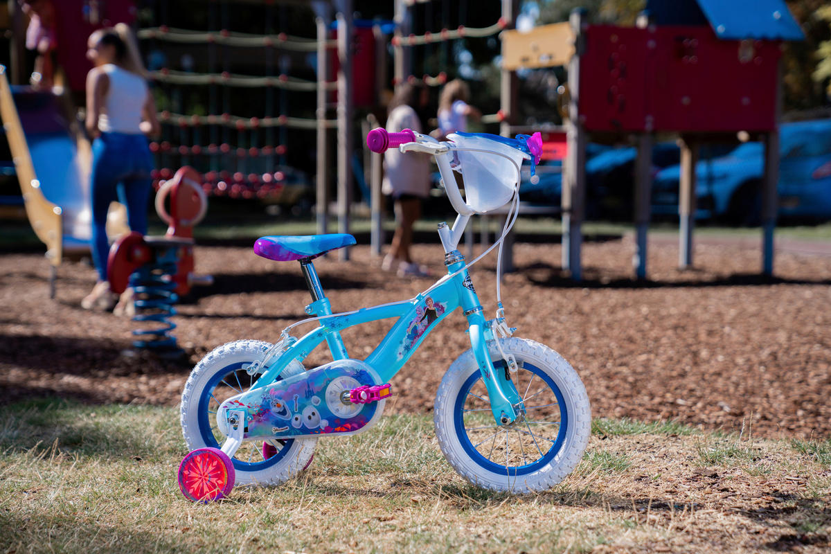 KINDERFAHRRAD 12 Zoll  - Pastellblau/Lila, Basics, Metall (54/75/85cm)