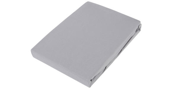 BOXSPRING-SPANNLEINTUCH 180-200/200-220 cm - Graphitfarben/Weiß, Basics, Textil (180-200/200-220cm) - Novel