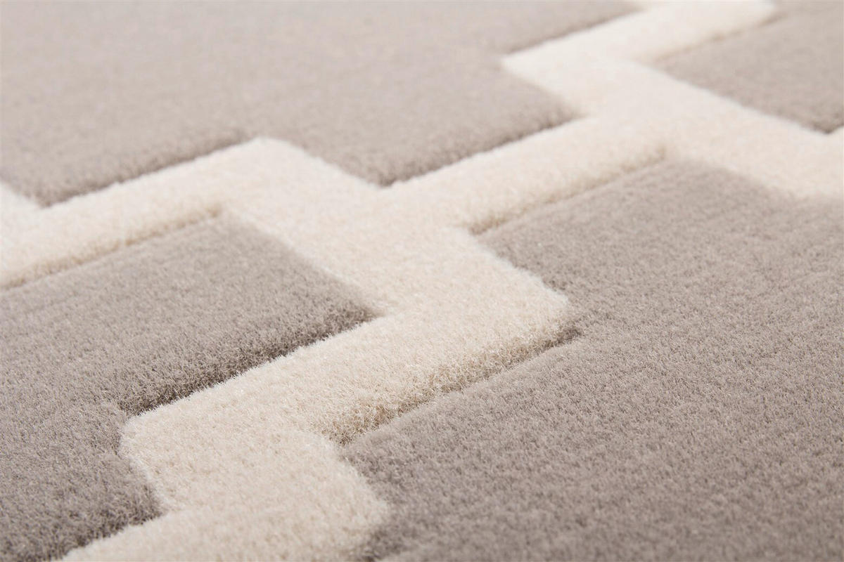 FLACHWEBETEPPICH  Wohnzimmer 80/150 cm Taupe, Elfenbein rechteckig  - Taupe/Elfenbein, Basics, Textil (80/150cm) - Kayoom