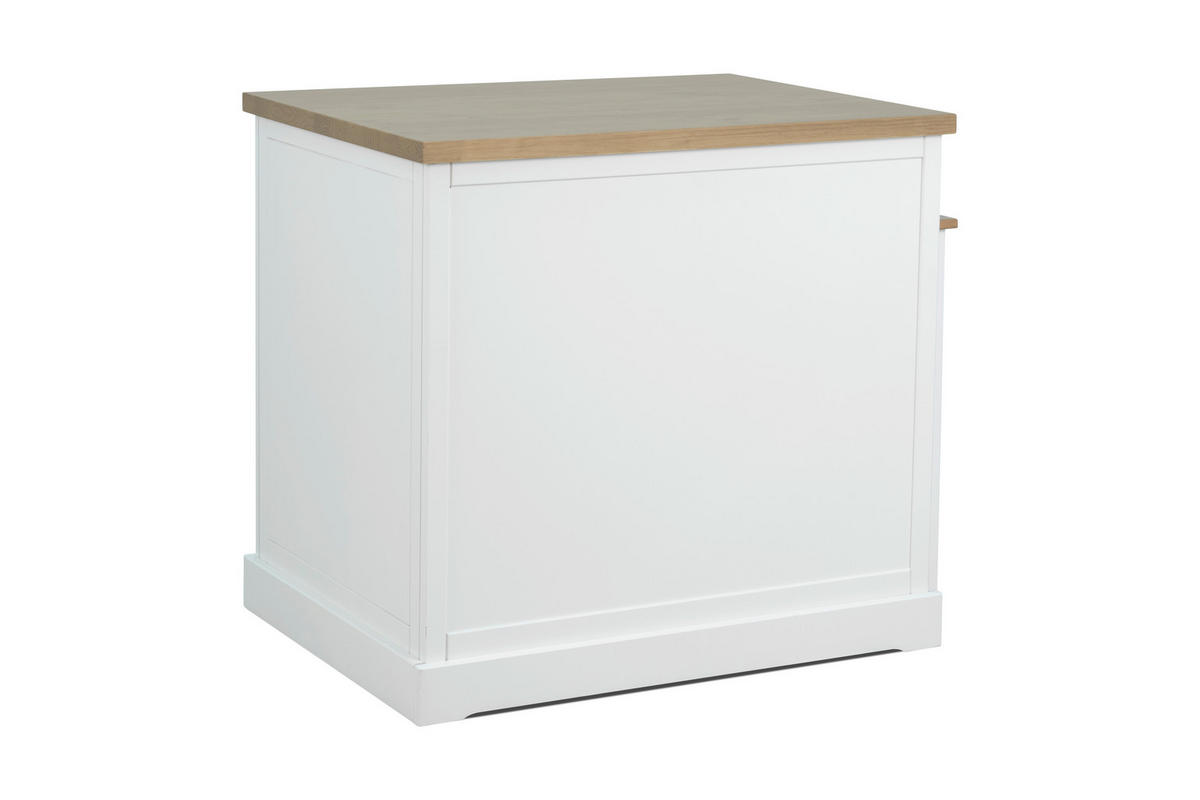 BAR in  - Weiss/Eichefarben, Design, Holz/Holzwerkstoff (103,8/97/76,5cm) - Livetastic