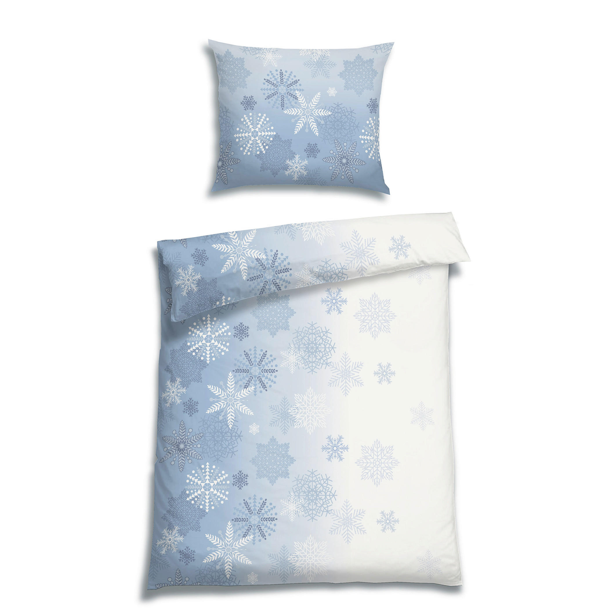 BETTWÄSCHE 2-teilig Flanell 140/200 cm  - Blau, Basics, Textil (140/200cm) - Florella