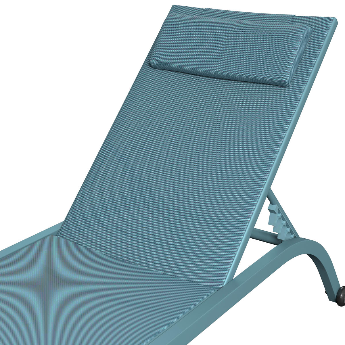 KERTI NAPOZÓÁGY 198/87/62 cm  - kék/zöld, Design, textil/fém (198/87/62cm) - Ambia Garden