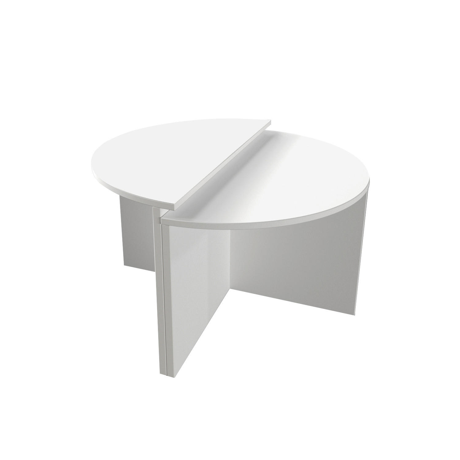 Livetastic Couchtischset Dolunay Couchtisch Weiß 38-35x51.8-47.5x70-70 cm