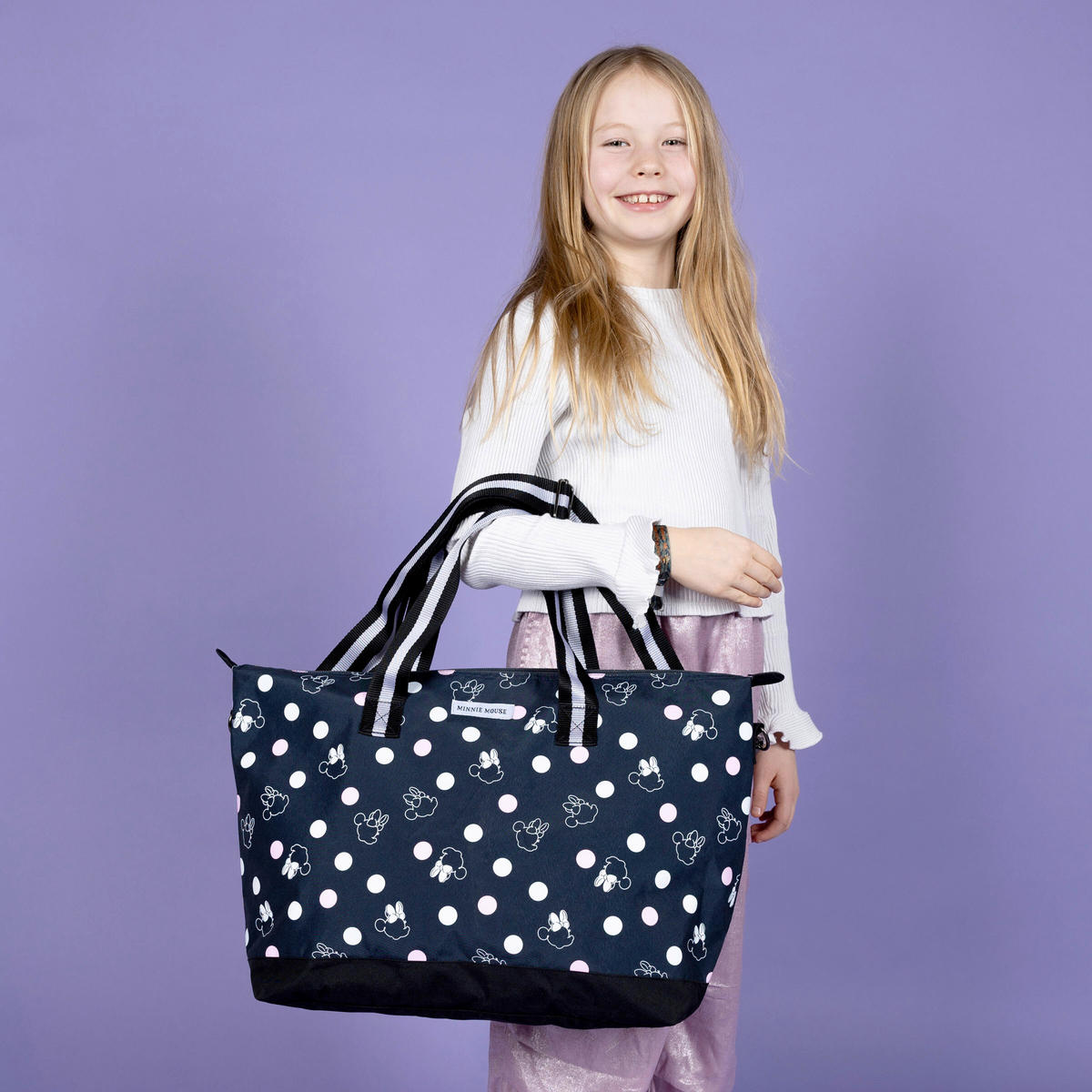 WEEKENDER Minnie Mouse  - Hellrosa/Schwarz, Basics, Textil (40/36/18cm) - Disney