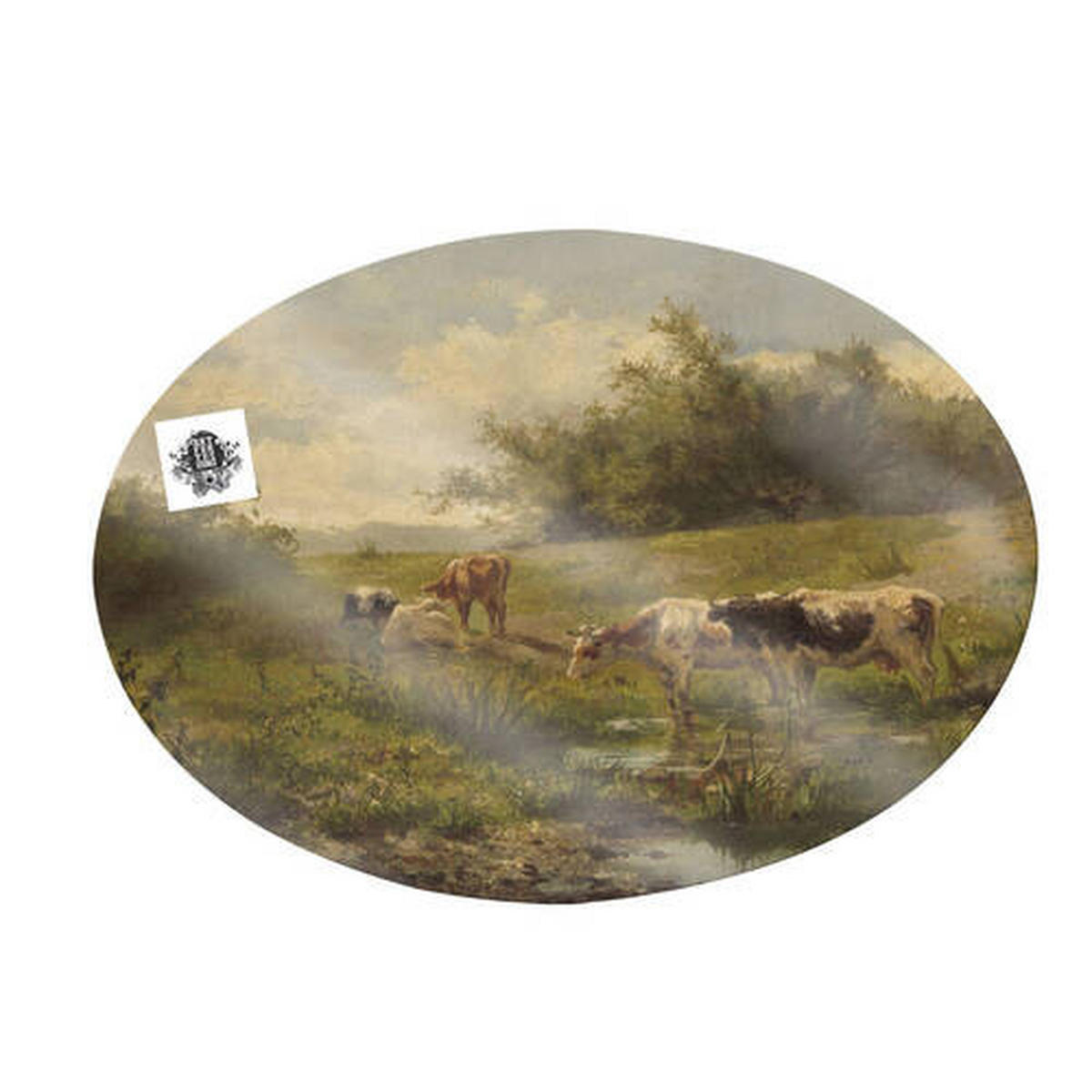 KEILRAHMENBILD Wasser, Tiere, Landschaft & Natur  - Multicolor, Basics, Wellpappe/Textil (50/70cm)