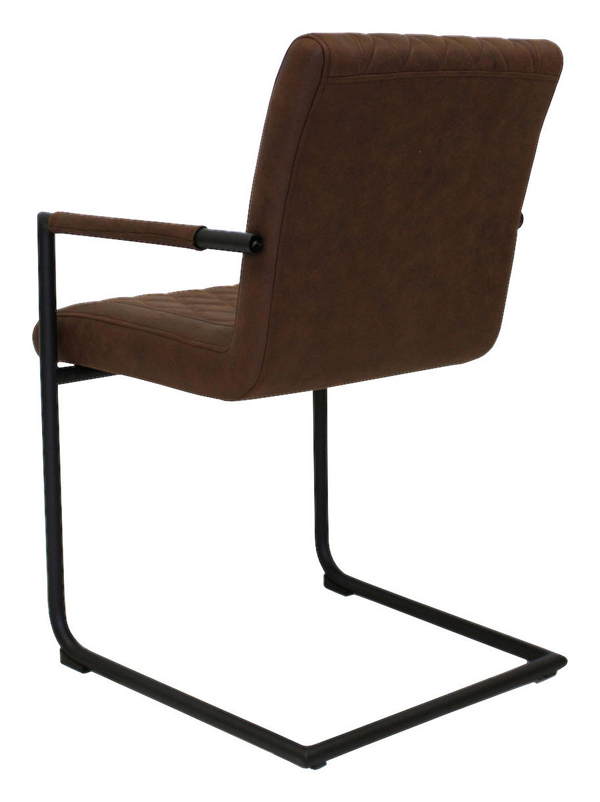 SADA STOLIČIEK S PODRÚČKAMI 2 kus - hnedá/čierna, Lifestyle, kov/textil (52/88/63cm) - MID.YOU