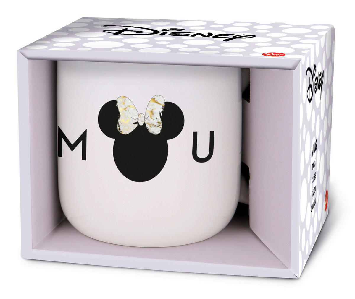 KAFFEEBECHER Minnie Mouse  415 ml   - Schwarz/Weiß, Trend, Keramik (13/10/10cm) - Disney