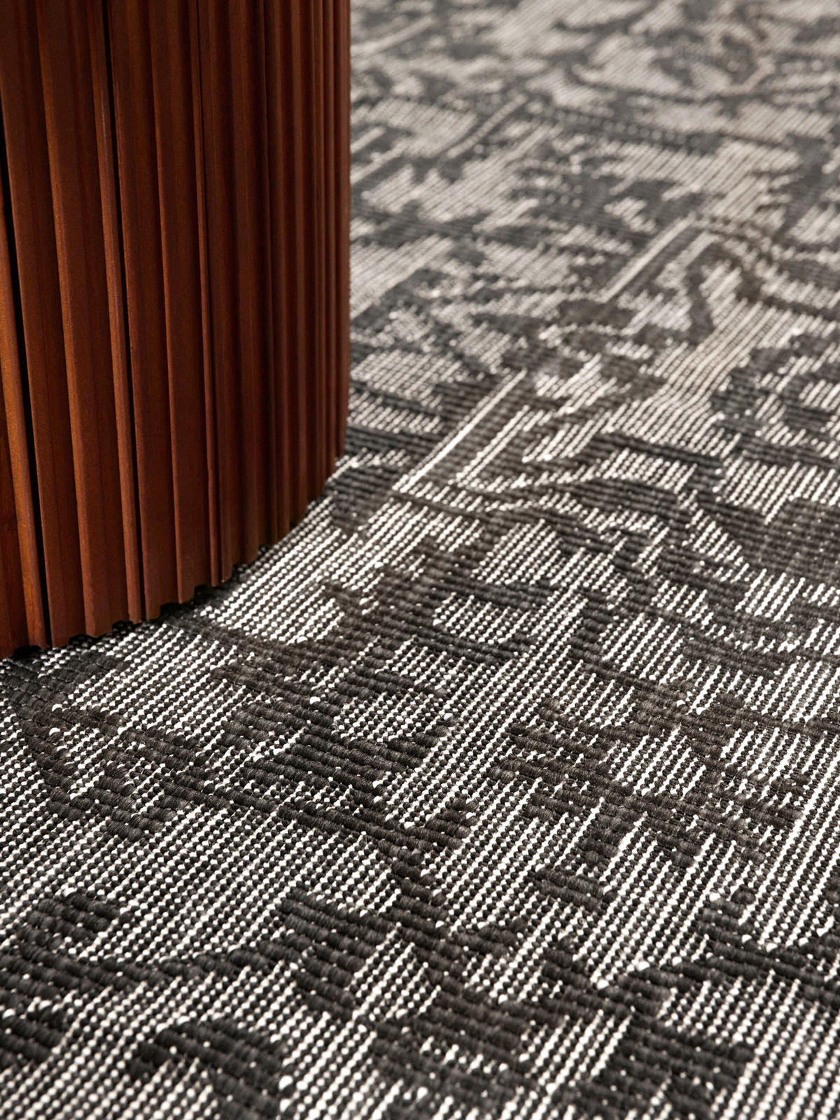 OUTDOORTEPPICH 120/170 cm Duet Schwarz, Weiß  - Schwarz/Weiß, Design, Kunststoff (120/170cm)
