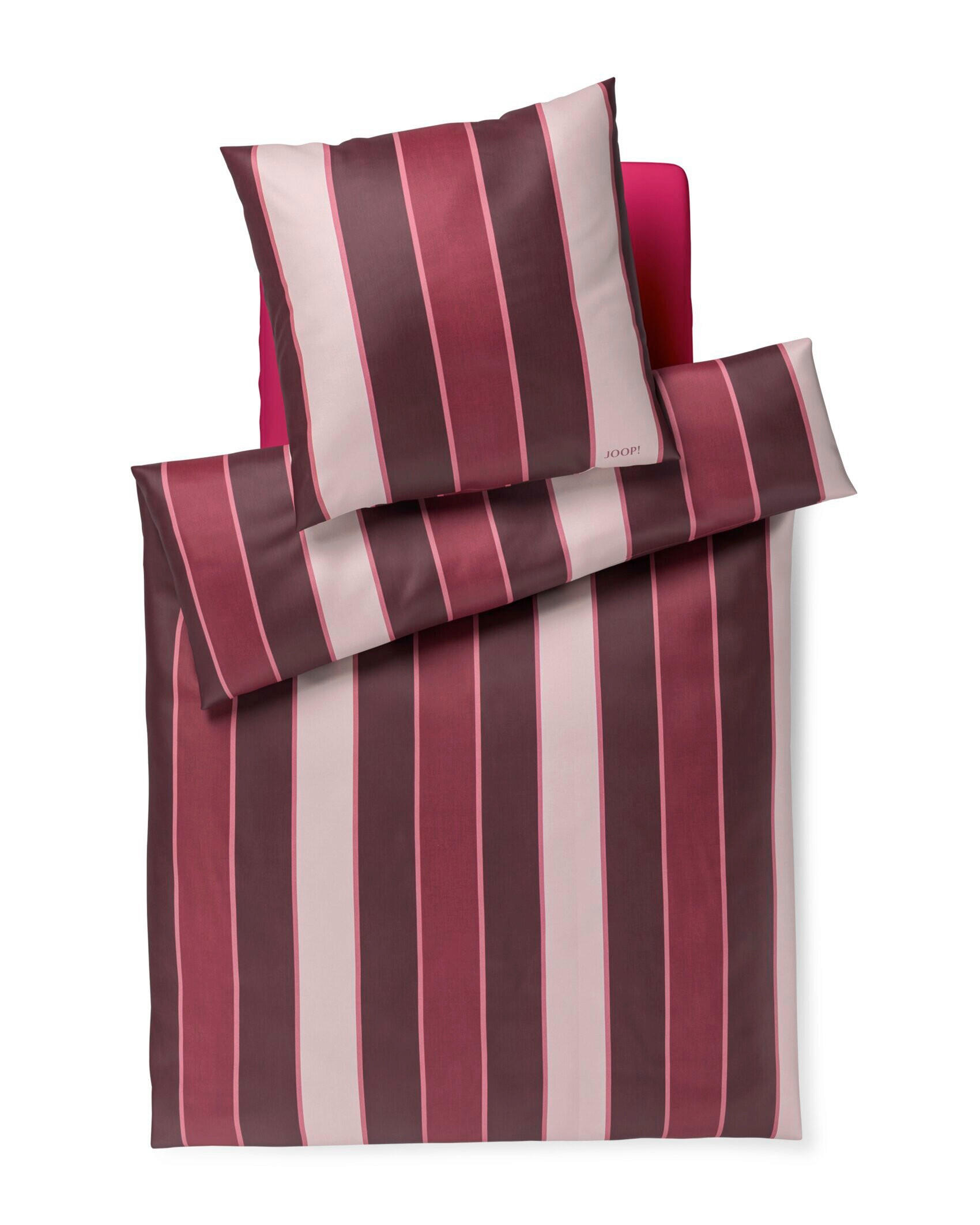 BETTWÄSCHE 2-teilig JOOP! STRIPES Jersey 155/220 cm  - Rosa, Basics, Textil (155/220cm) - Joop!