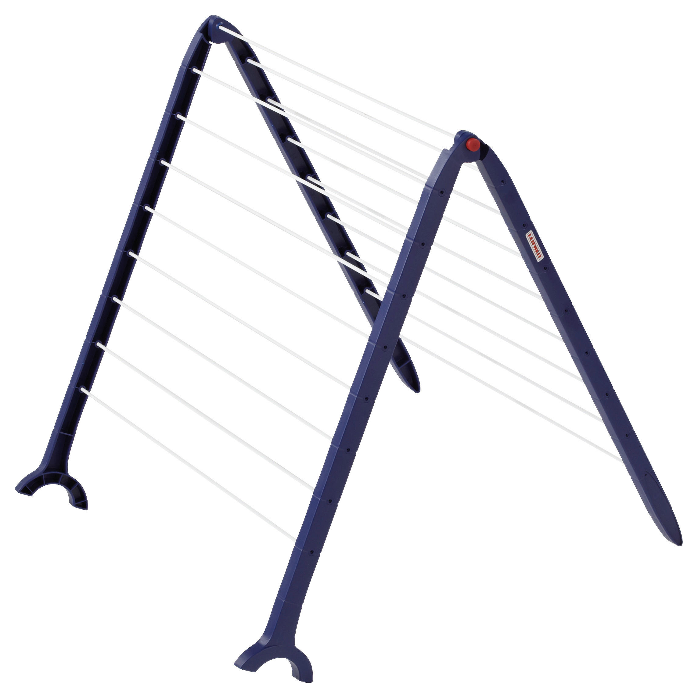 STANDTROCKNER Pegasus Bath110 69/67/66,5 cm  - Blau/Weiß, Basics, Kunststoff/Metall (69/67/66,5cm) - Leifheit