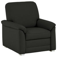SESSEL Chenille Anthrazit  - Anthrazit/Alufarben, Konventionell, Textil/Metall (88/96/89cm) - Beldomo Comfort
