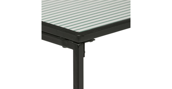KONSOLENTISCH Schwarz  - Schwarz, Basics, Glas/Metall (80/30/70cm) - Xora
