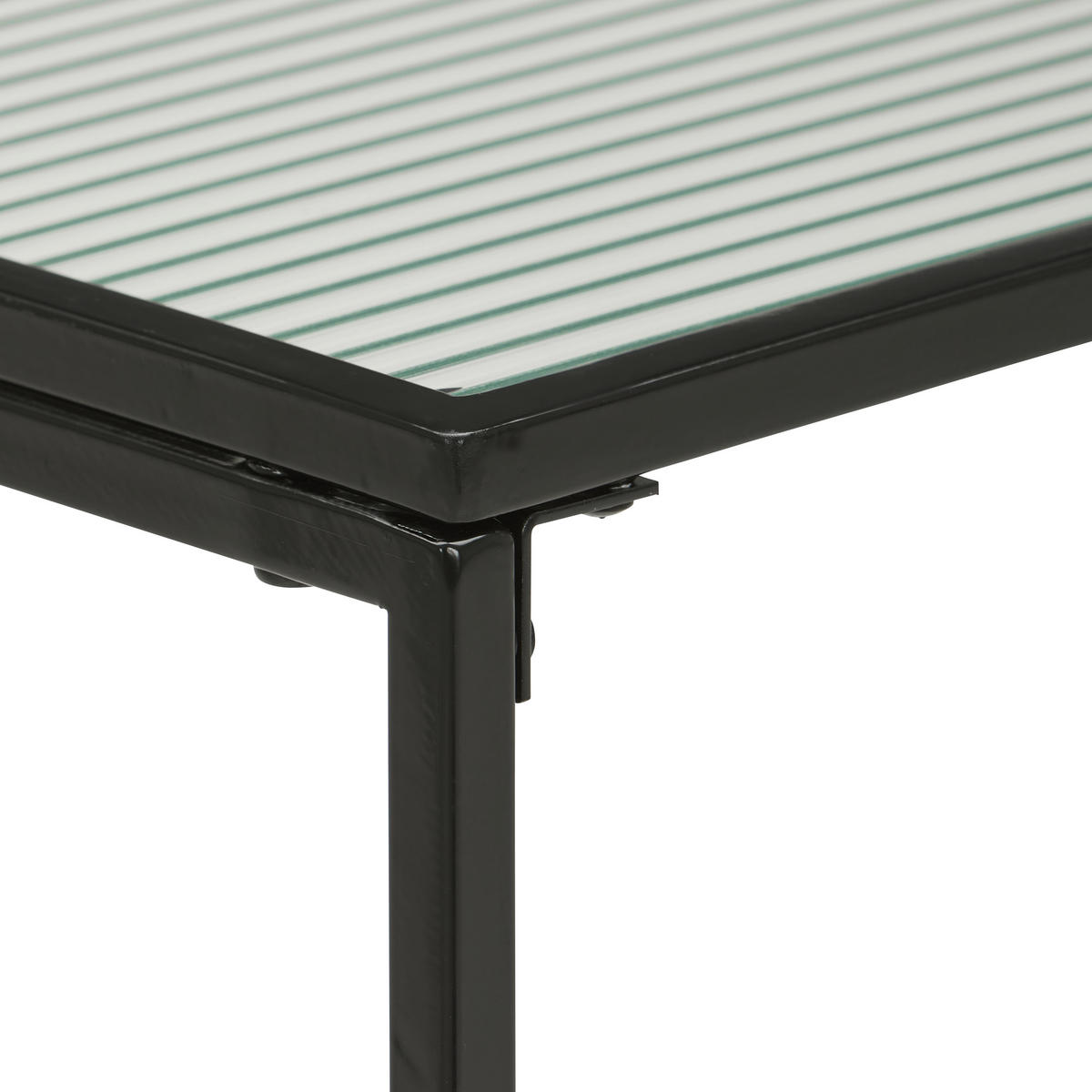 KONSOLENTISCH Schwarz  - Schwarz, Basics, Glas/Metall (80/30/70cm) - Xora