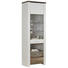 VITRINE in Braun, Weiß - Chromfarben/Braun, Trend, Glas/Holzwerkstoff (64/199/40cm) - Carryhome VITRINE in Braun, Weiß - Chromfarben/Braun, Trend, Glas/Holzwerkstoff (64/199/40cm) - Carryhome