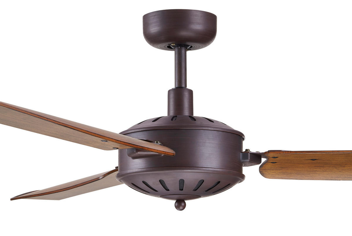 DECKENVENTILATOR 142/35 cm   - Braun/Bronzefarben, Basics, Kunststoff/Metall (142/35cm) - P & B