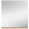 WANDSPIEGEL 80/80/10 cm  - Klar/Eichefarben, Design, Glas/Holzwerkstoff (80/80/10cm) - Modante