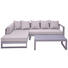 LOUNGEGARNITUR 13-teilig 180/248 cm - Hellgrau, Basics, Glas/Textil (180/248cm) - Amatio LOUNGEGARNITUR 13-teilig 180/248 cm - Hellgrau, Basics, Glas/Textil (180/248cm) - Amatio