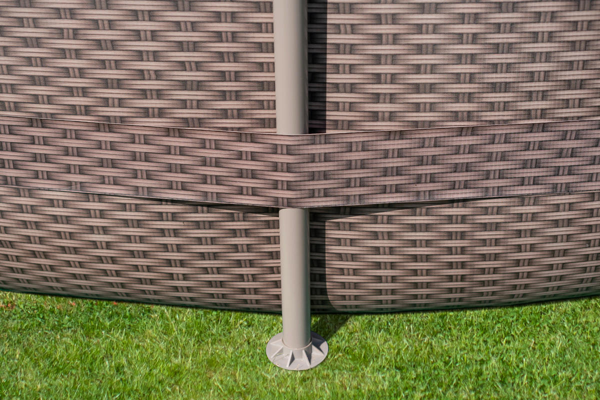 POOL PGP2Q01542D 457/106 cm  - Braun, KONVENTIONELL, Kunststoff (457/106cm)