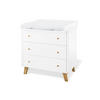 WICKELKOMMODE PINOLINO PAN 100/100/56-78 cm  - Eichefarben/Weiß, Design, Holz/Holzwerkstoff (100/100/56-78cm) - Pinolino