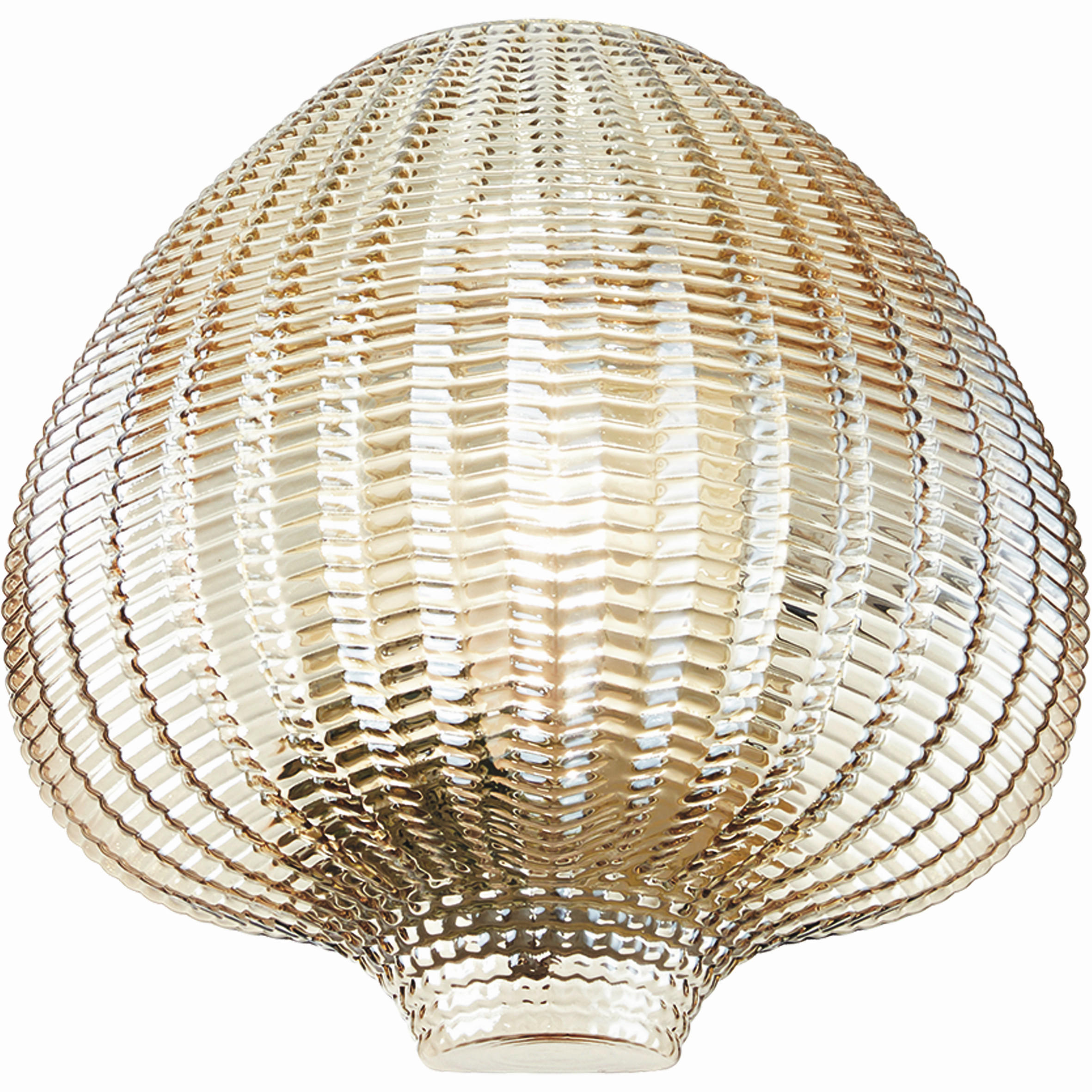 WANDLEUCHTE Olbia 26/25/15 cm   - Champagner, Design, Glas/Metall (26/25/15cm) - Fabas Luce