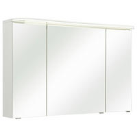 SPIEGELSCHRANK 120/72,3/17 cm  - Chromfarben/Weiß, KONVENTIONELL, Glas/Holzwerkstoff (120/72,3/17cm) - Pelipal