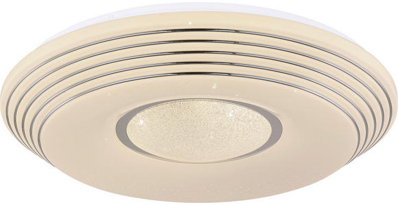 LED-DECKENLEUCHTE 50/8 cm - Weiß, Basics, Kunststoff/Metall (50/8cm) - Novel