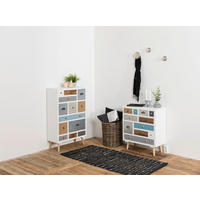 KOMMODE Thais  in 70/81/32 cm  - Blau/Multicolor, Design, Holz/Holzwerkstoff (70/81/32cm)