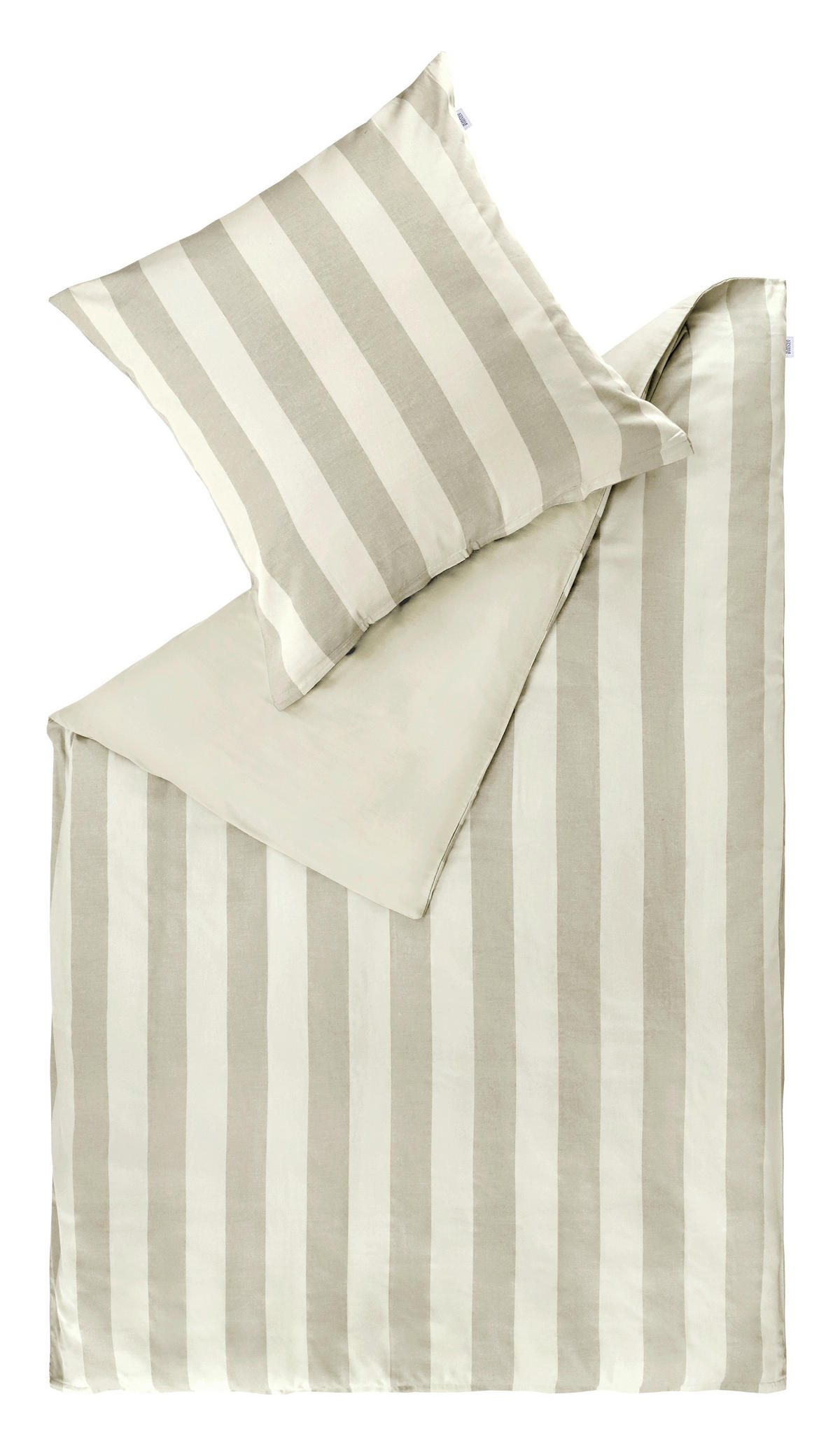 BETTWÄSCHESET Schöner Wohnen - Fellow sand Satin 160/210 cm  70 cm/50 cm  - Sandfarben/Creme, Basics, Textil (160/210cm) - Schöner Wohnen