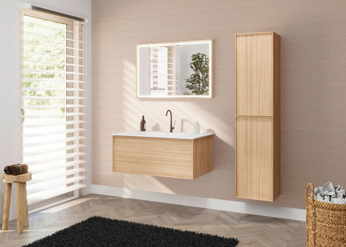 VISOKI ELEMENT   - Moderno, staklo/drvni materijal (35/165/33cm)