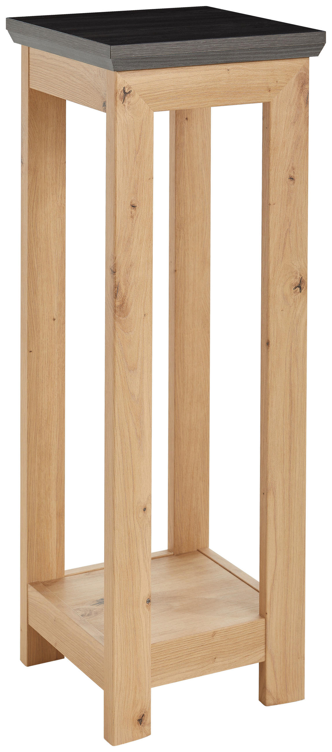BLUMENSTÄNDER Holzwerkstoff - Dunkelgrau/Eiche Artisan, LIFESTYLE, Holzwerkstoff (30/85/30cm) - Xora