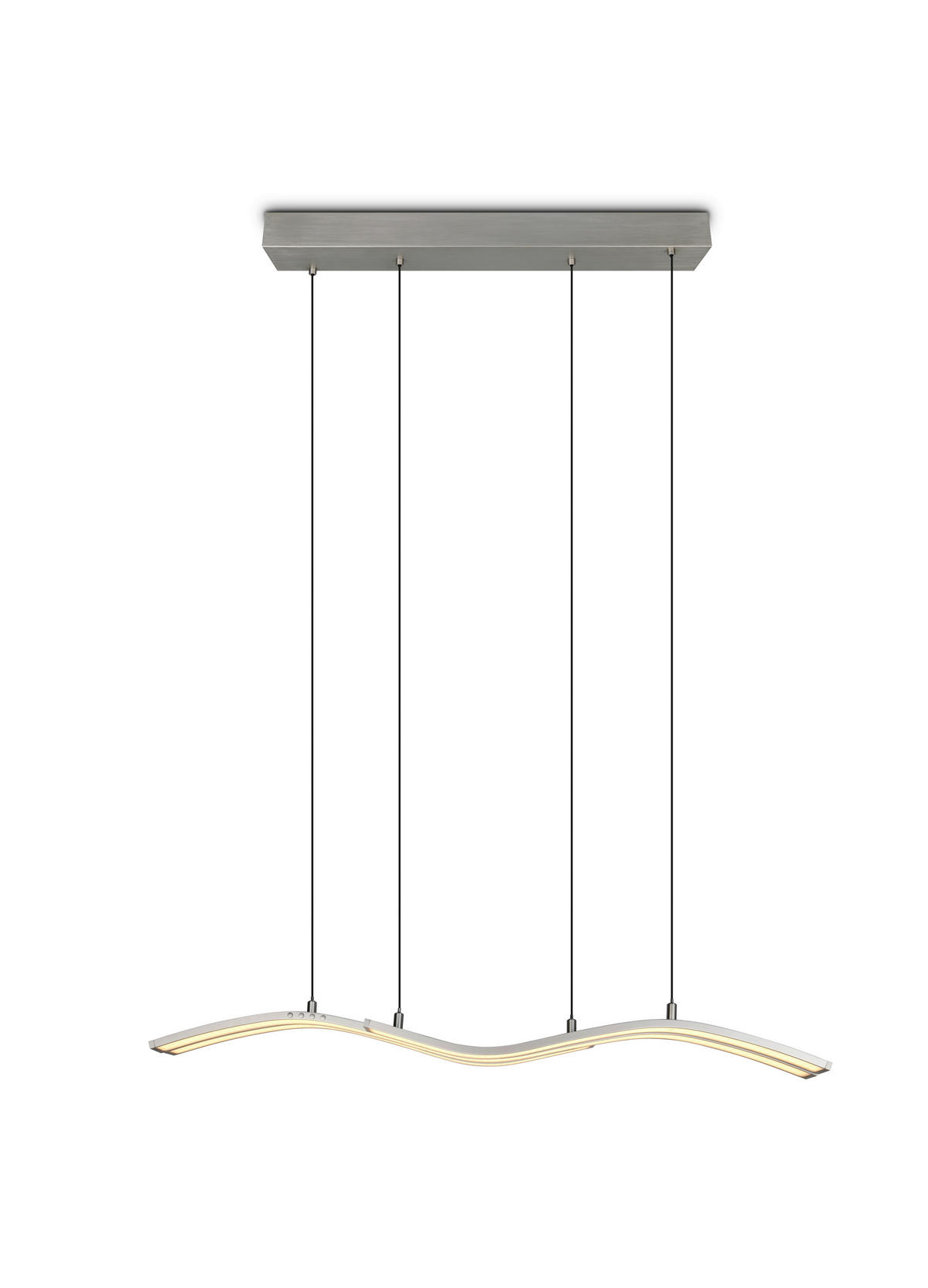 LED-HÄNGELEUCHTE Spider 130/13,8/170 cm   - Nickelfarben, Design, Metall (130/13,8/170cm) - Trio Leuchten