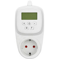 STECKDOSENTHERMOSTAT - Weiß, Basics, Kunststoff (14cm)