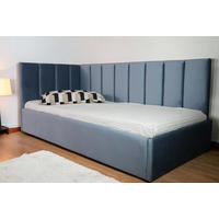 PAT TAPITAT 90X200 CM  in albastru deschis  - albastru deschis, Basics, textil