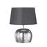 TISCHLEUCHTE - Anthrazit/Silberfarben, Design, Textil/Metall (38cm) TISCHLEUCHTE - Anthrazit/Silberfarben, Design, Textil/Metall (38cm)
