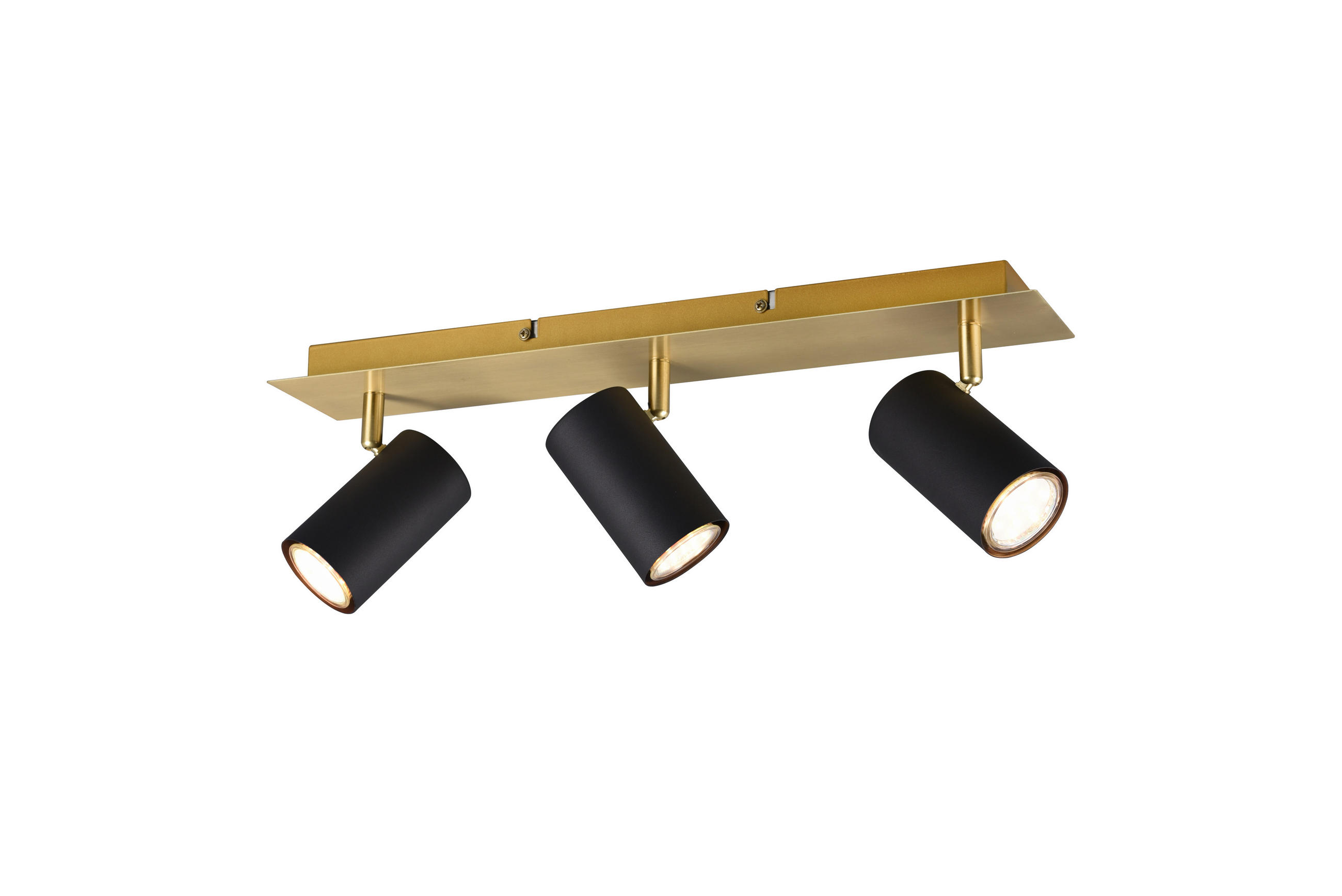 Trio Leuchten Strahler Marley Schwarz, Gold 9x15x48 cm