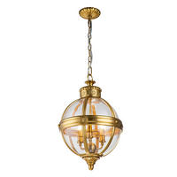 KRONLEUCHTER Elstead Adams 37.1/71.1 cm   - Messingfarben, KONVENTIONELL, Glas/Metall (37.1/71.1cm) - Elstead Lighting