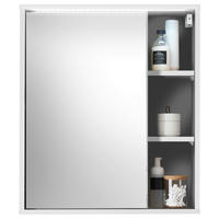 SPIEGELSCHRANK 60/70/20 cm  - Weiß, MODERN, Glas/Holzwerkstoff (60/70/20cm) - MID.YOU