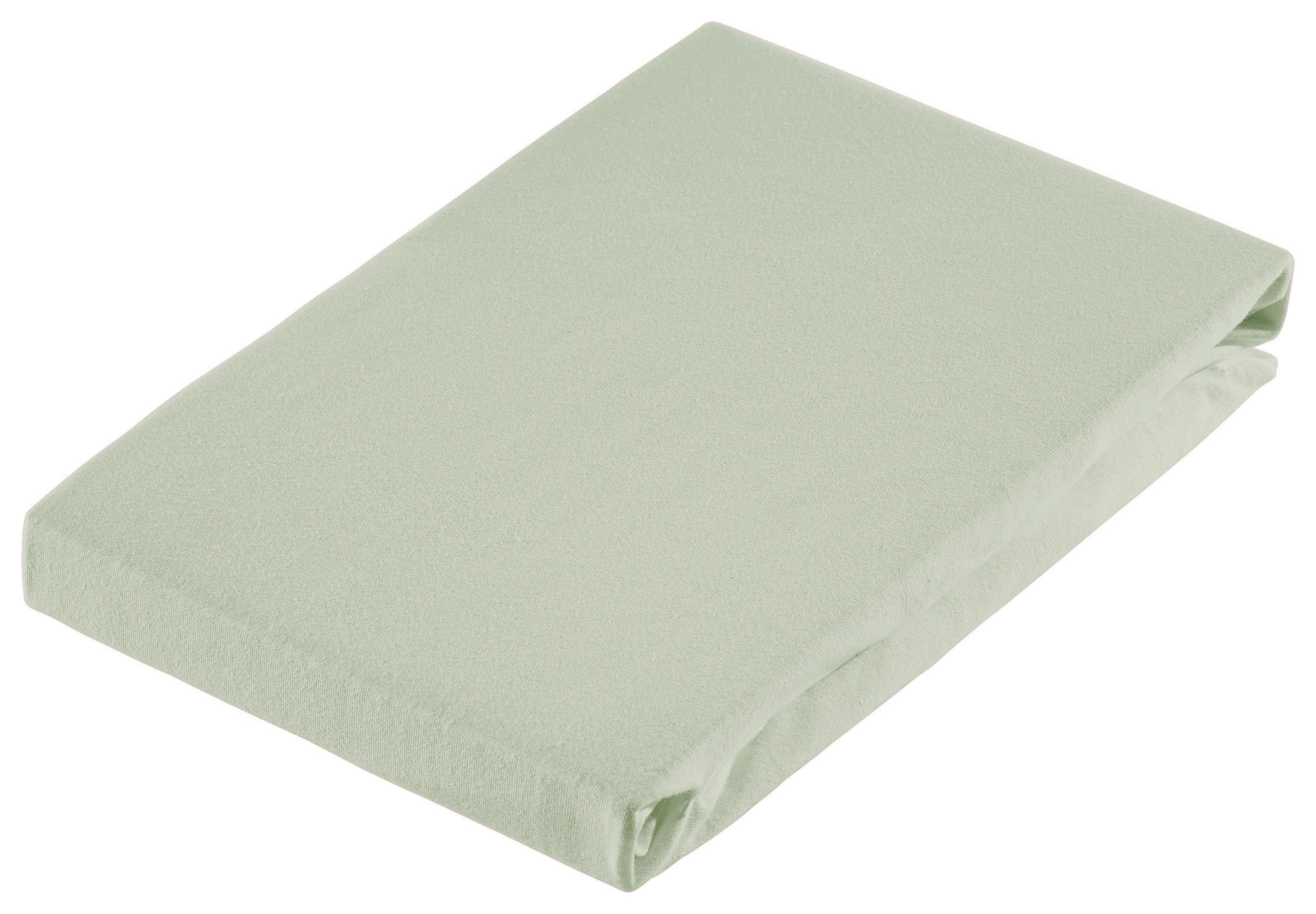 Dieter Knoll ELASTICKÉ PROSTĚRADLO, žerzej, zelená, 200/220 cm