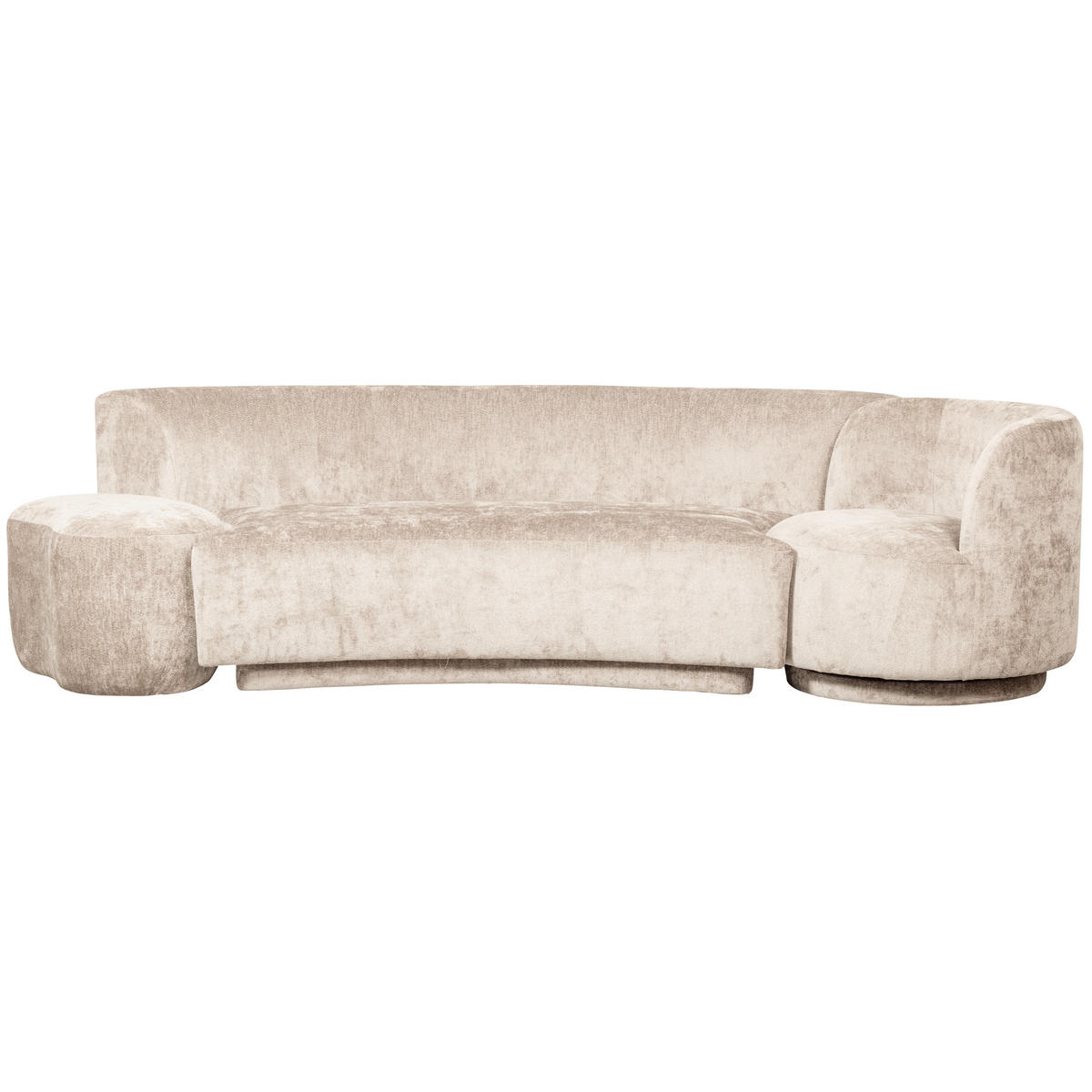 BIGSOFA Popular Chenille Naturfarben  - Naturfarben, Design, Textil (270/72/97cm) - Livetastic