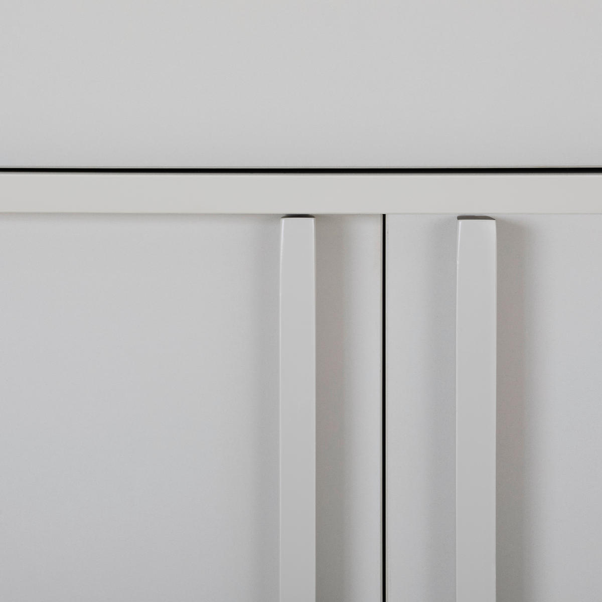 KOMODA, čierna, svetlosivá, 80/101/40 cm - čierna/sivá, Design, kov/drevo (80/101/40cm) - Xora
