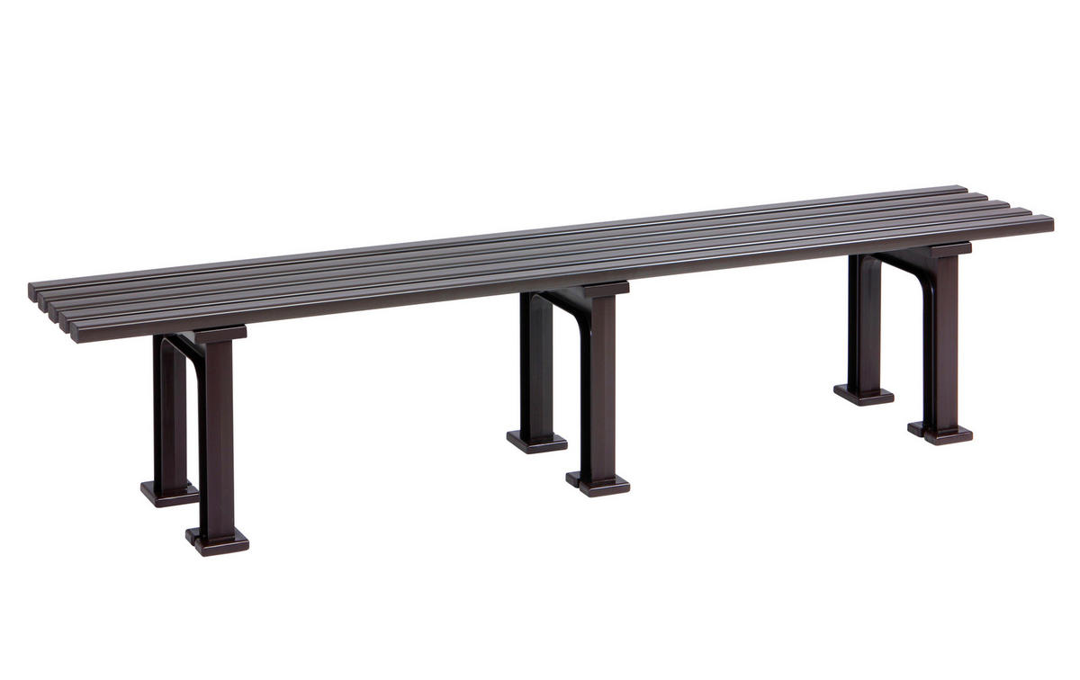 GARTENBANK 200/42/37 cm   - Braun, Basics, Kunststoff (200/42/37cm) - Modante