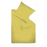 BETTWÄSCHE Satin 135/200 cm  - Olivgrün, Basics, Textil (135/200cm) - Fleuresse