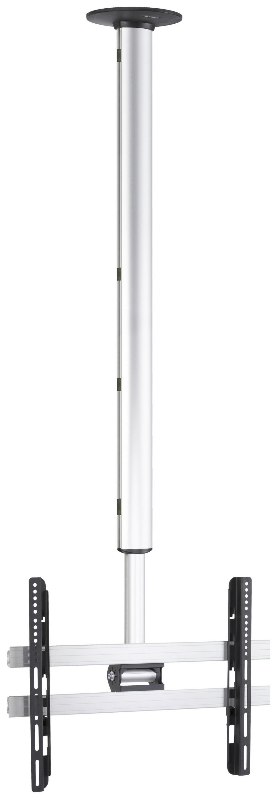 TV-HALTERUNG 65 Zoll  - Silberfarben/Schwarz, MODERN, Metall (62/200/19cm) - MID.YOU