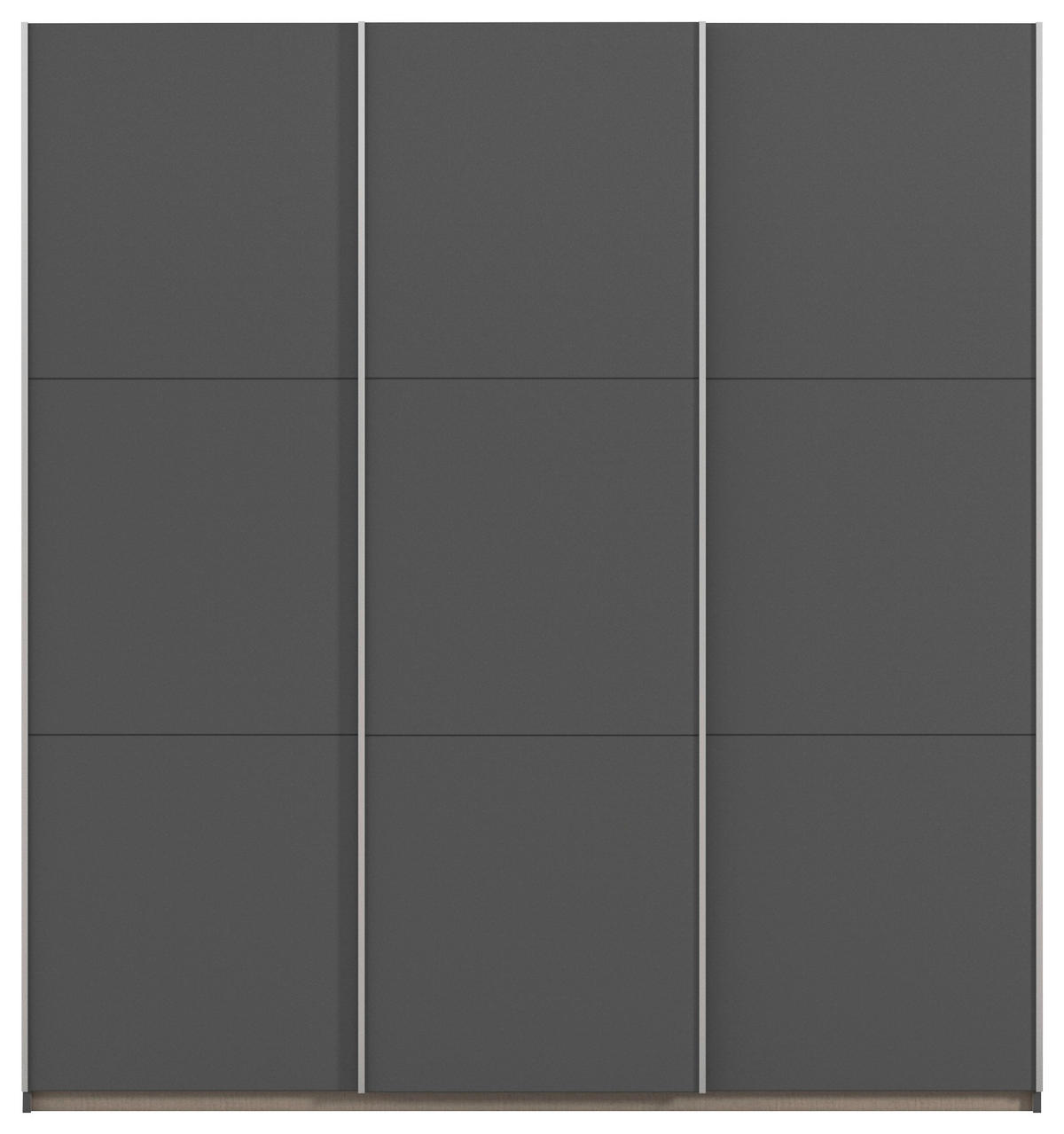 SCHWEBETÜRENSCHRANK Grau  - Grau, Trend, Holzwerkstoff/Metall (196/210/59cm) - Rauch Möbel