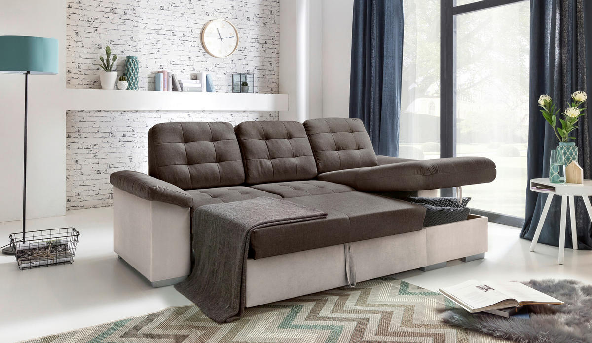 KOTNA SEDEŽNA GARNITURA, mikrovlakna  - Moderno, tekstil (232/148cm) - Stylife