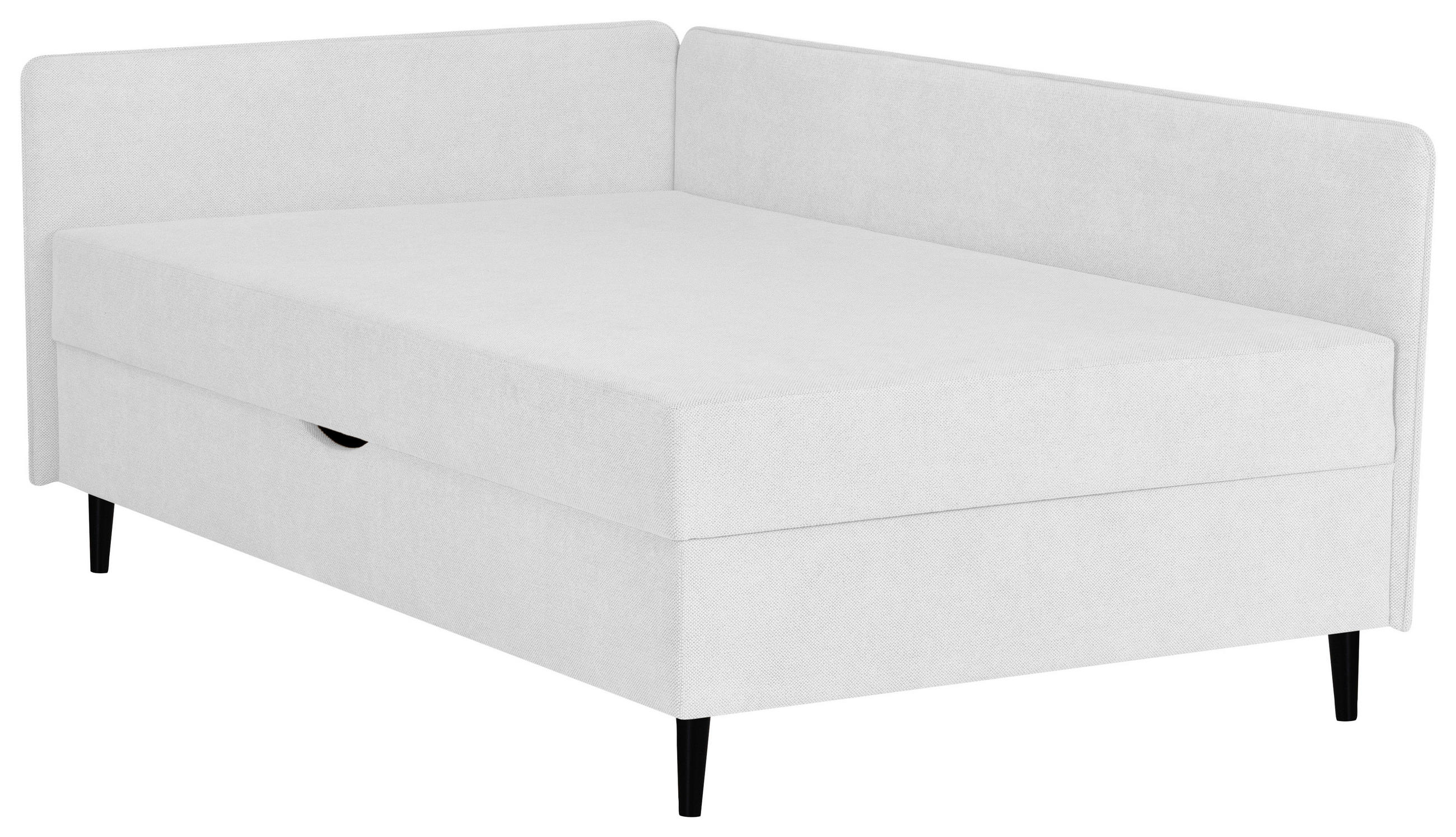 BOXBETT 120/200 cm  in Creme  - Creme/Schwarz, KONVENTIONELL, Textil (120/200cm) - P & B